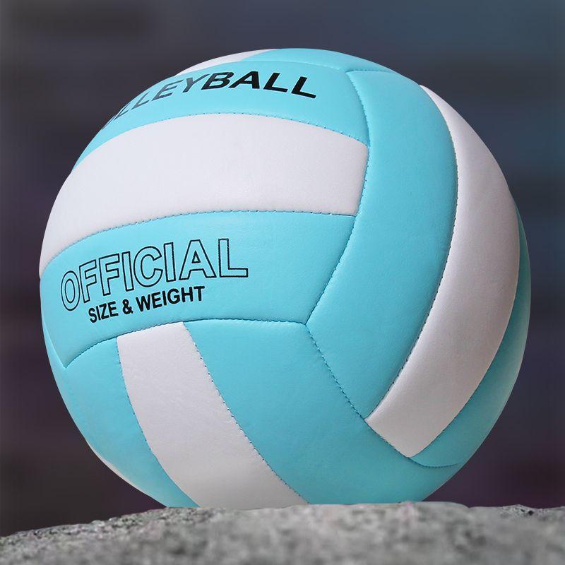 Standard Size 5 Volleyball PVC Wear-resistant Explosion Proof Training Game Ball High Bouncy Machine Seam Beach Volleyball
