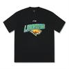 Li Ning CBA Letter Print Breathable Round Neck Loose Fit Short Sleeve Basketball Jersey Unisex Jersey Black ATSUA65-1