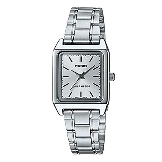 CASIO Standard Cheap Wristwatch Ladies Analog Stainless Silver LTP-V007D-7E