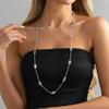 Colier lung Ingemark Elegant Colorat cu Strass Femei Trendy Exquisite Strălucitor Cristal Guler Bohemian Pulover Bijuterii Noi