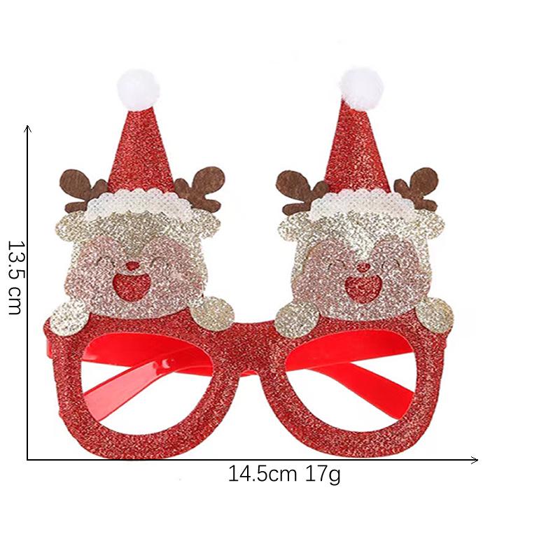 Festive Headband Eyeglass Frames: Christmas, Halloween, Valentine's Day & Party Glasses with Santa Claus Design