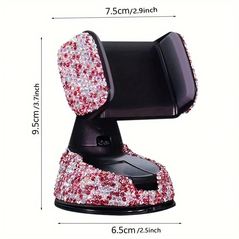 1PC Car mounted diamond inlaid suction cup phone holder navigation bracket air outlet diamond inlaid suction cup phone holder