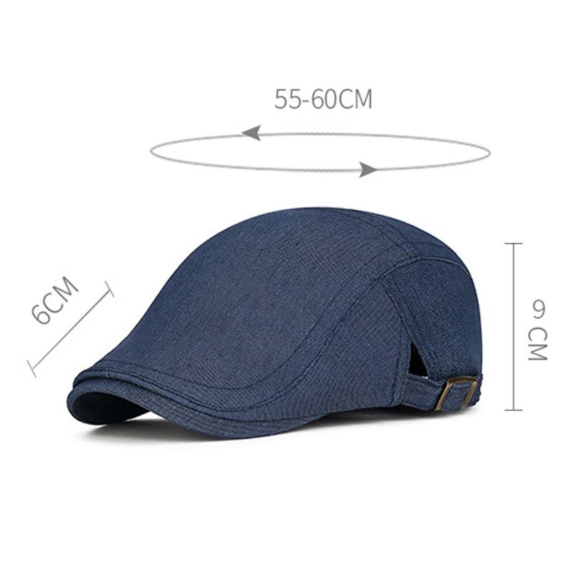 Denim Hat Young Peaked Cap Men Duck Tongue Forward Cap Spring Autumn Beret