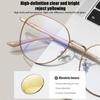 Anti Blue Light Korean Style Round Reading Glasses Computer Frames Alloy Women Prebyopia Spectacles Eyeglasses 0 -1.5 -2 -2.5 -3