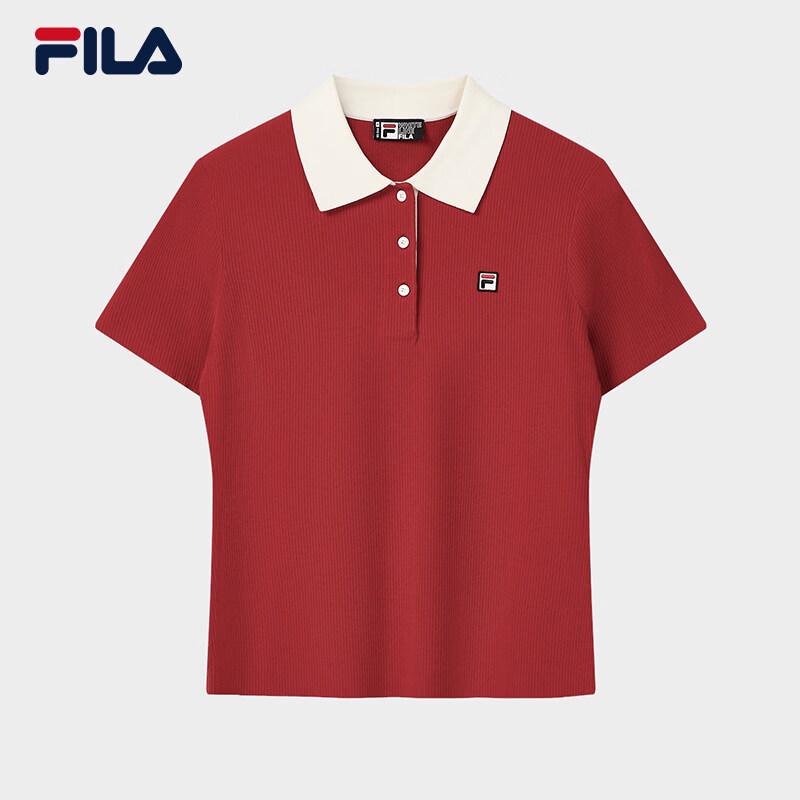 FILA Women s Colorblock Short Sleeve Knit Polo Shirt XL