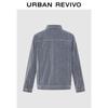 Men's Retro Textured Double Pocket Button Denim Jacket