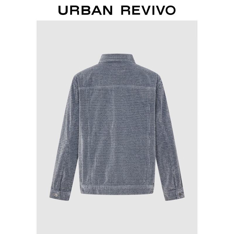 UR2025 Men s Retro Textured Denim Jacket M