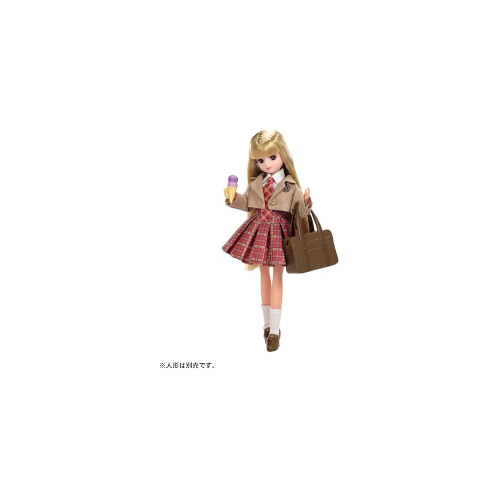 Takara Tomy Licca-chan After School Dress Set Fashion Doll Outfit Toy for Kids Age 3 and Up