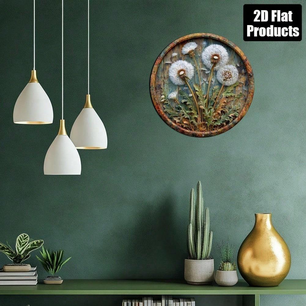 Plaque Métallique Signe de Plat à Pizza Plat 2D 20x20 cm pour Décoration de Bar Maison Café Cadeau de Fête