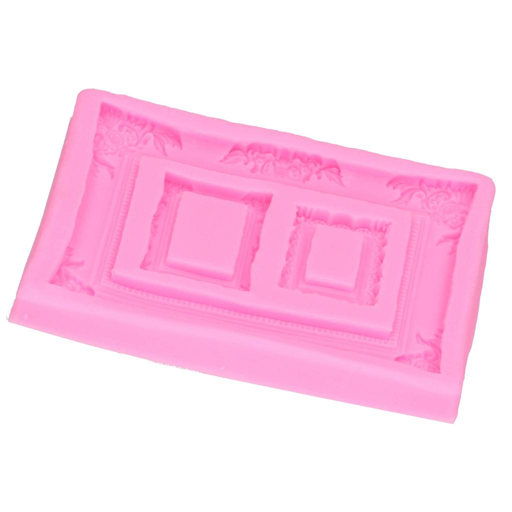Silicone Mold Retro Photo Frame Picture Frame Fondant Cake Decoration Tool Chocolate Clay Mold