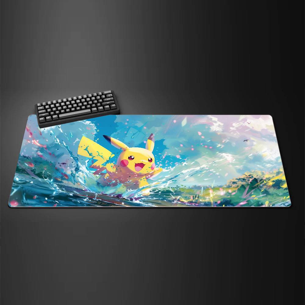 Pokemon Gamer Mouse Pad XXL Rubber Keyboard Mousepad Desk Mat With 2MM Lock Edge For Computer