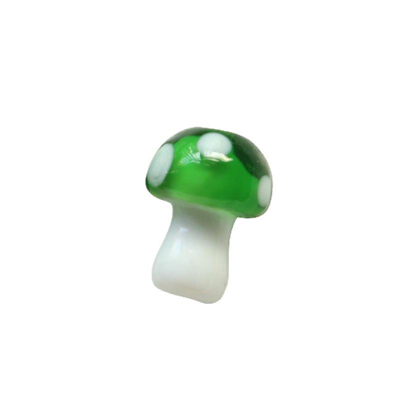 Colorful Cartoon Mushroom Glass Bead Pendants for DIY Jewelry Making - Earrings, Necklaces, and Accessories