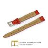 CASSIS Calf Crocodile Embossed Watch Strap DONNA Croco Calf 12mm Red with Replacement Tool D0000312083012M [Cassis]