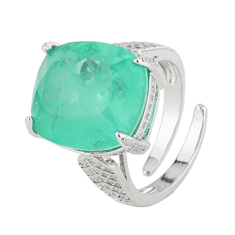 New Huameimei Jewelry Set Earrings Necklaces Rings Paraiba Style High End Women's Batch