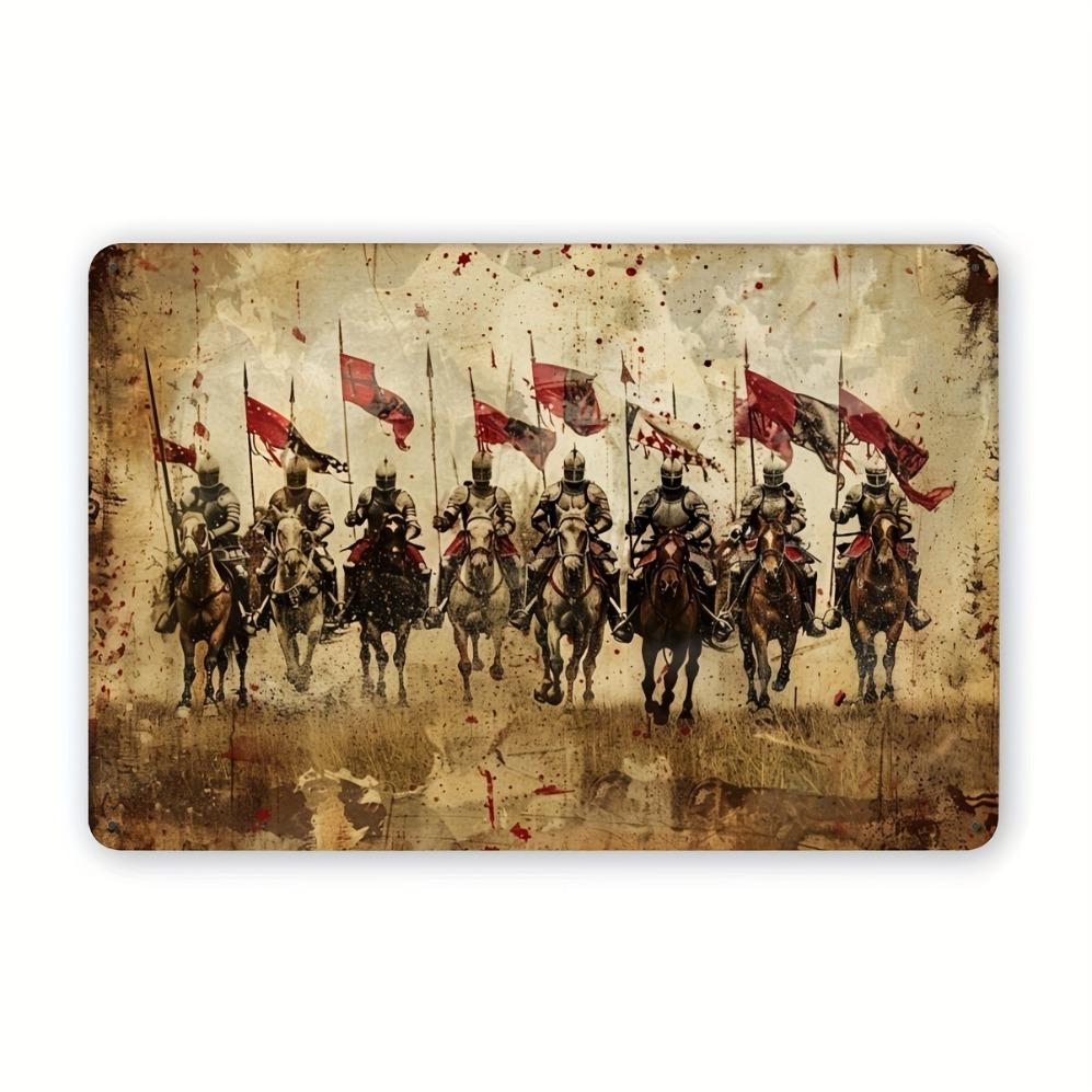 

Vintage Knight Metal Tin Sign x Inch Retro Wall Art Decor for Sports Bar Cafe Garage Event Party Supplies 20x30cm
