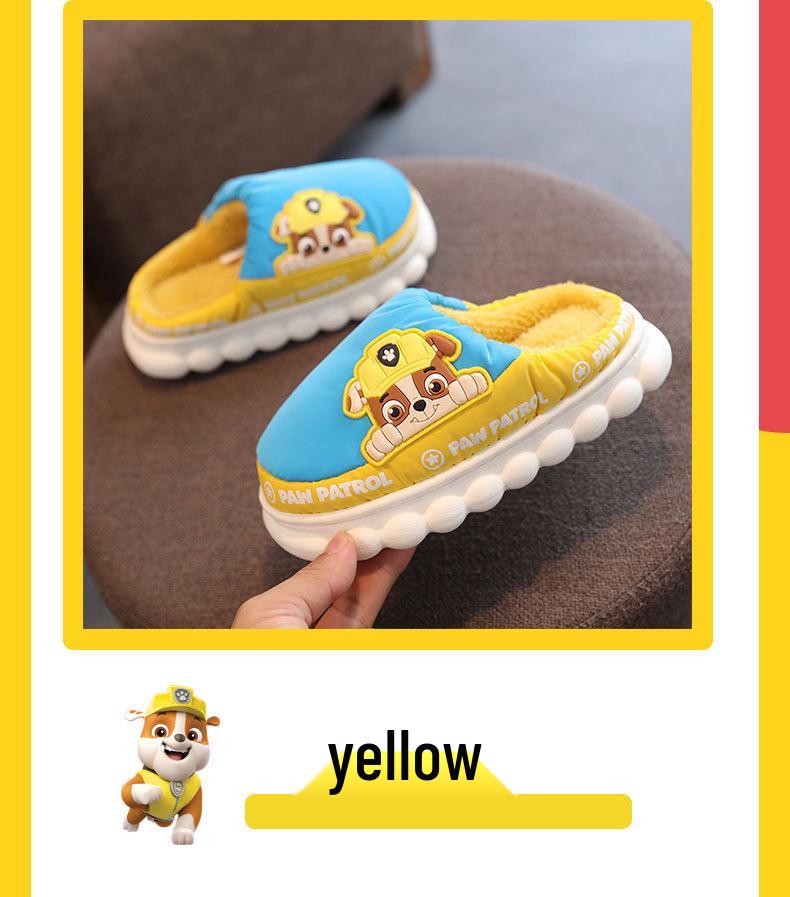 Paw Patrol Kids' Cotton Slippers for Autumn/Winter - Boys, Girls, and Women's Indoor Fur Slippers