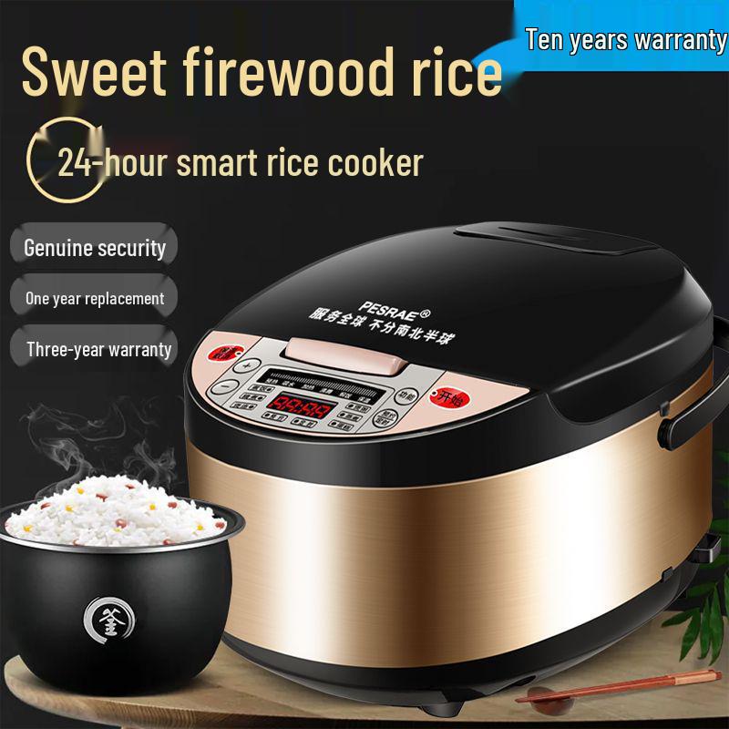 Multifunctional Intelligent Rice Cooker: Large Capacity, Fully Automatic for 1-8 People, with Timing and Porridge/Soup Functions.