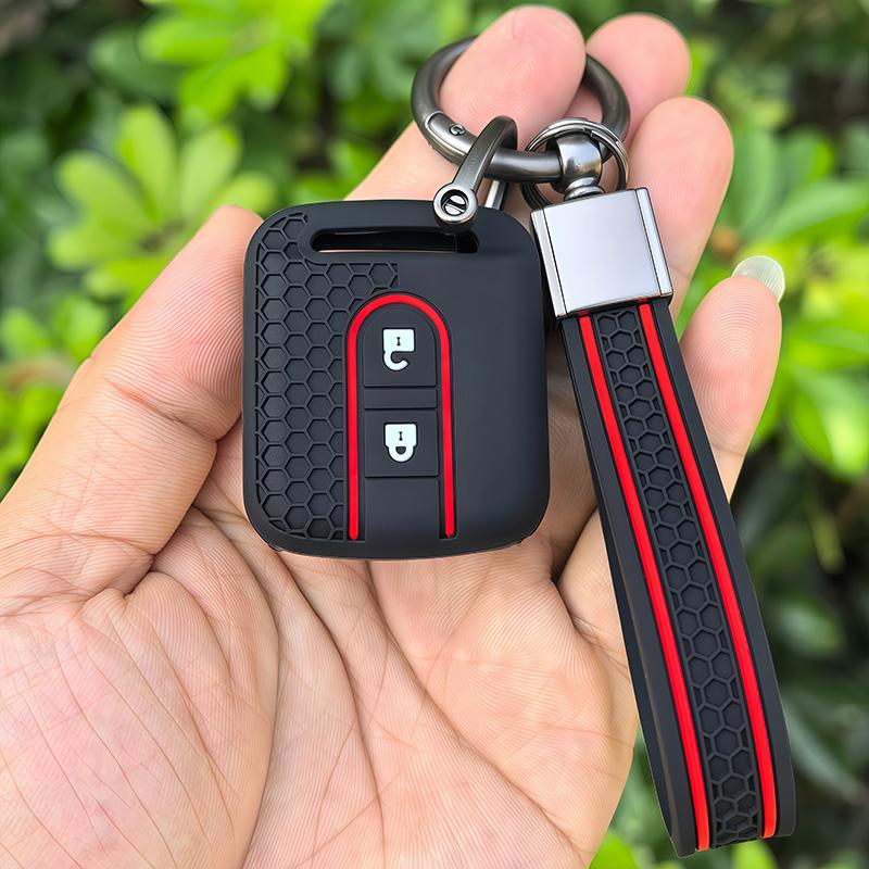 New Remote Car Silicone Key Case For Nissan Qashqai Micra Navara Almera Note 350Z Pathfinder Key Fob Rubber Cover 2 Buttons