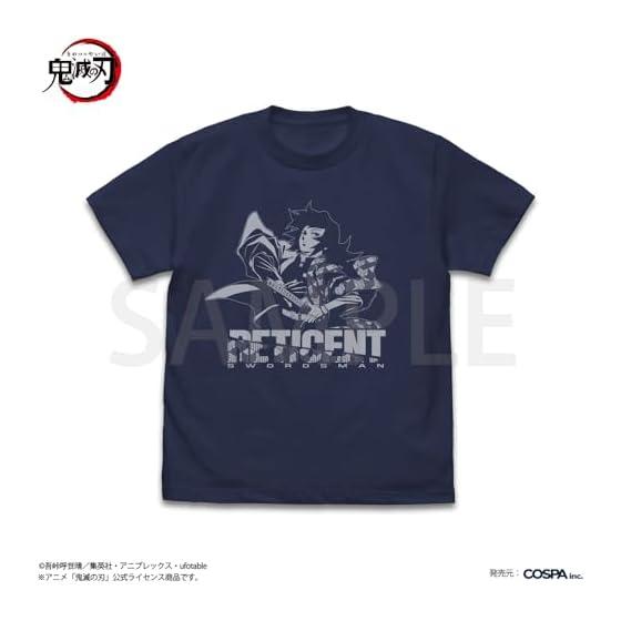 [Official] Cospa Anime  Demon Slayer: Kimetsu no Yaiba  Giyu Tomioka Water Breathing T-shirt INDIGO XL size