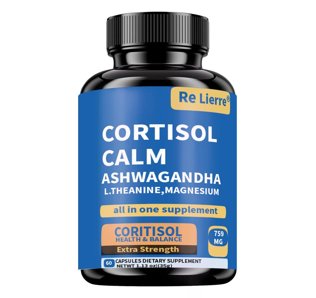 Gestore dello Stress-Cortisolo Equilibrato, Sonno Riposante e Miglioramento dell'Umore, Rilassa|con Rhodiola Rosea, Ashwagandha, L-Teanina e Magnesio