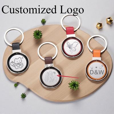 Custom Logo Ersonalized Rotating Moto Car Bags Key Ring Men and Women Key Chain Personalization Creative Metal Keychain Gift