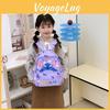 Cute Flower Angel Rainbow Cartoon Printed Children Backpack Daily For