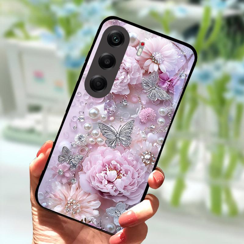 Phone Cover For Tecno Camon40 40Pro 4G Fashion Tempered Glass Anti Drop Protection Shell For Tecno Camon 40 Pro Case CM6 Funda