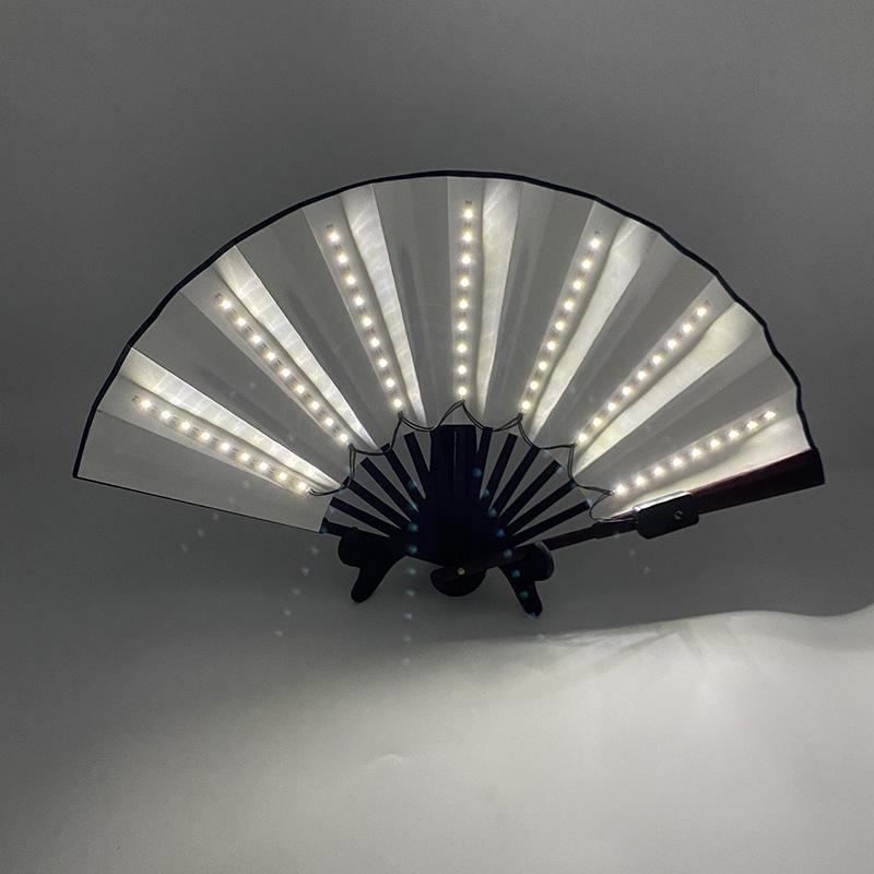 Luminous Foldable Glow Fan for Festivals & Raves