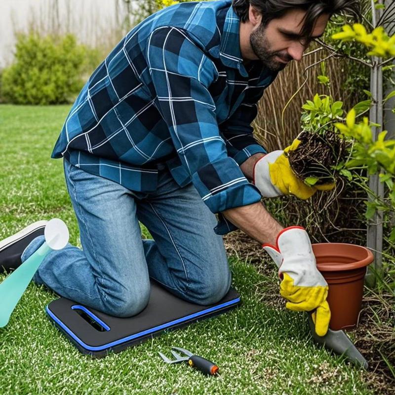 Garden Kneeling Pad Gardening Knees Protection Mat Auto Repair Folding Mat Gardening Meditation Yoga Thick Pad
