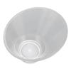 Acrylic Salad Bowl Slanted Salad Mixing Bowls Skid Resistant Bottom Serving Bowl for Pasta Fruit Sauces
