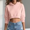 Women's Fashionable Casual Versatile Loose Short Cotton Hooded Pullover Sweatshirt