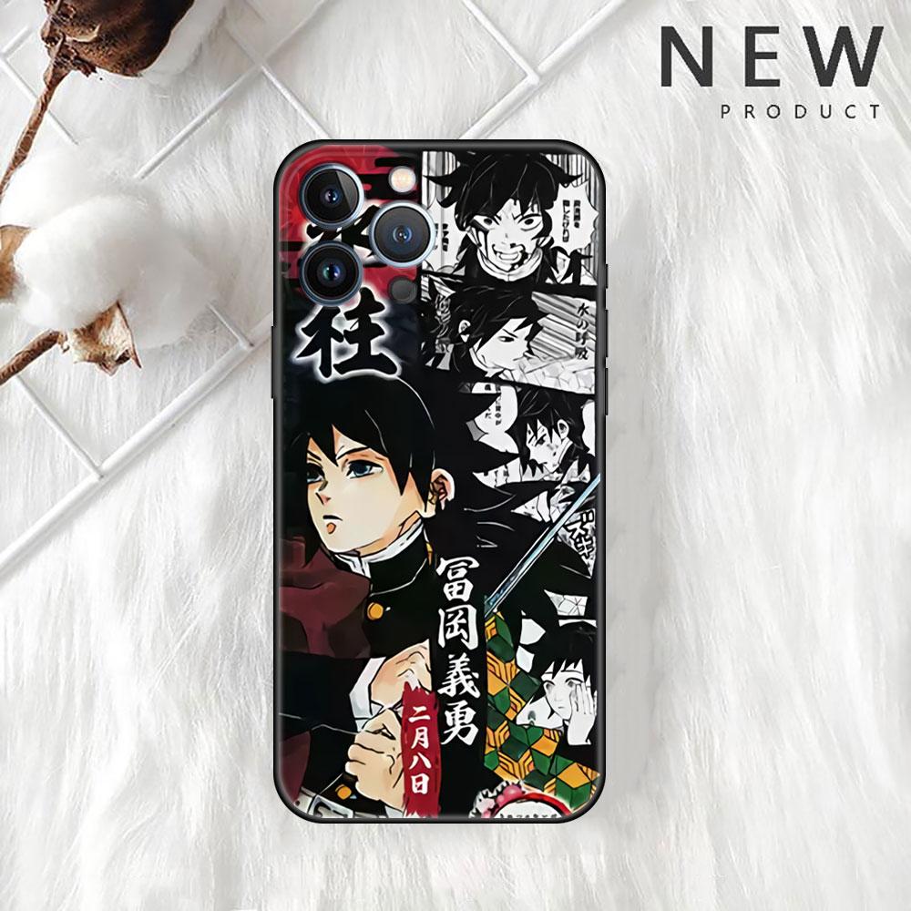 Anime Demon Slayer Kimetsu Pouzdro Pro Apple iPhone 14 Pro Max 13 11 12 Mini SE 7 8 Plus X XS 6 6S Silikonový Kryt na Telefon Měkká Funda