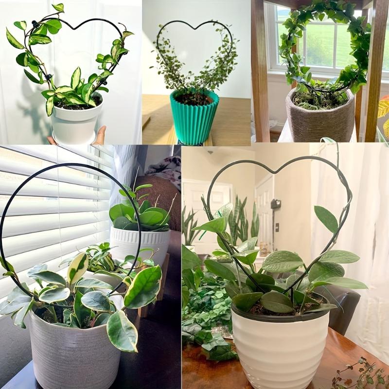 1pc Heart-Shaped Metal Garden Vine Climb Rack Iron Climbing Plant Rack For Vine Flowers Gardening Accessories