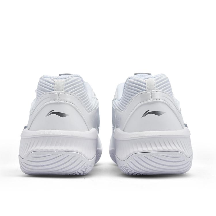 Li-Ning Fashionable Comfortable Versatile Shock Absorbing Non-Slip Breathable Low-Top Badminton Shoes Unisex Shoes Silver AYTV005-4
