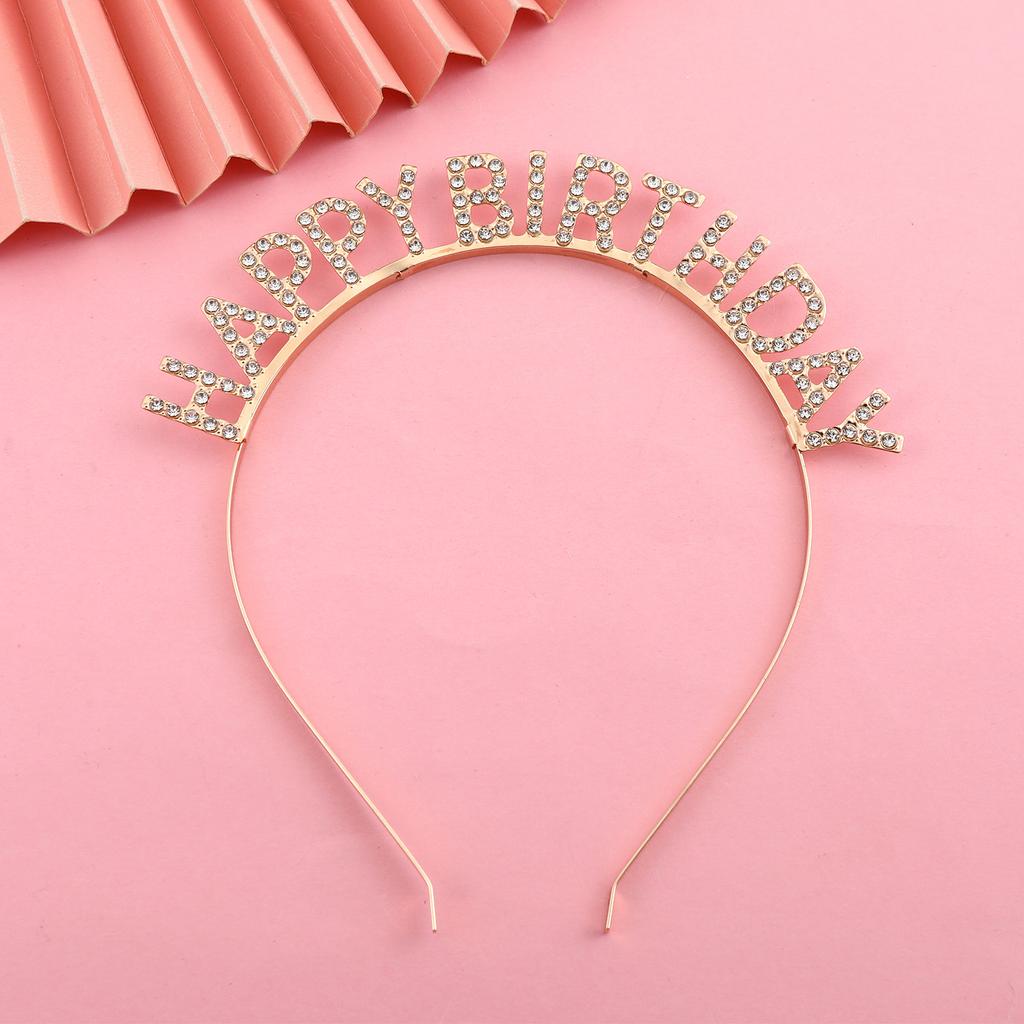 Birthday Party HAPPY BIRTHDAY Headband, Hairpin, Ribbon, Baking Gift Girl Photo Prop Decoration 2026