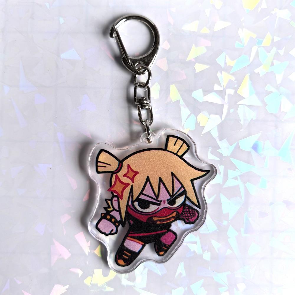 Crooked boy Scott Pilgrim Takes Off acrylic keychain birthday gift for boys and girls 5cm