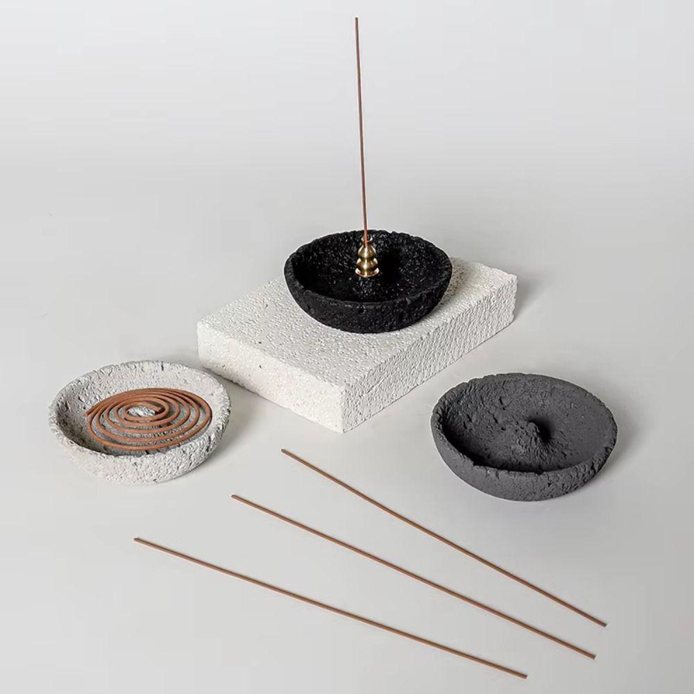Plug in Incense Stick Stand Concrete Texture Aromatherapy Holder  Aromatherapy Use
