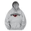 Kmg0169 Lettering Roseblood Fleece-Lined Hoodie Gray
