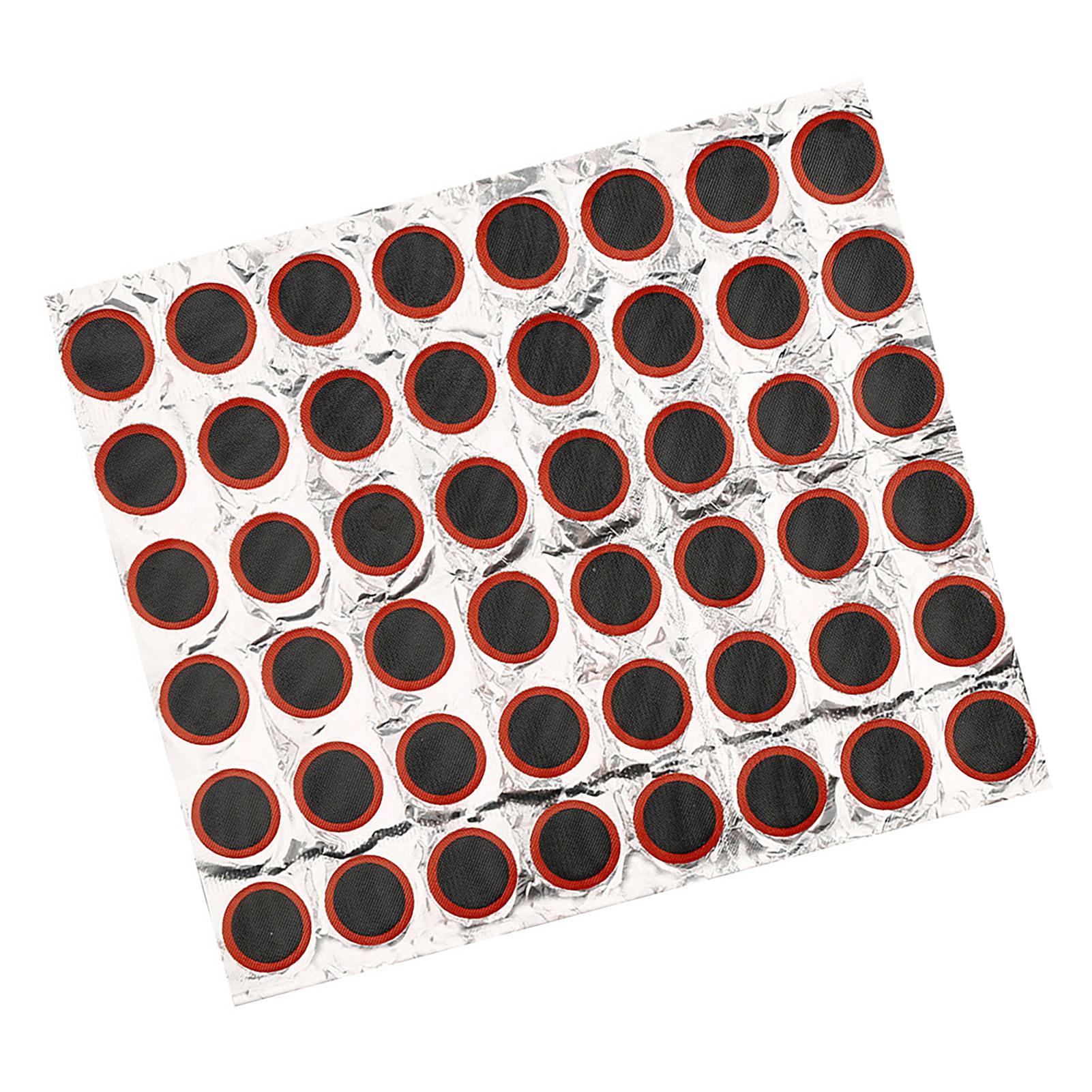 

48 шт. Велосипедная заплатка для шин Резиновая самоклеящаяся заплатка для ремонта проколов для горного велосипеда, дорожного велосипеда, круглая, 25 мм