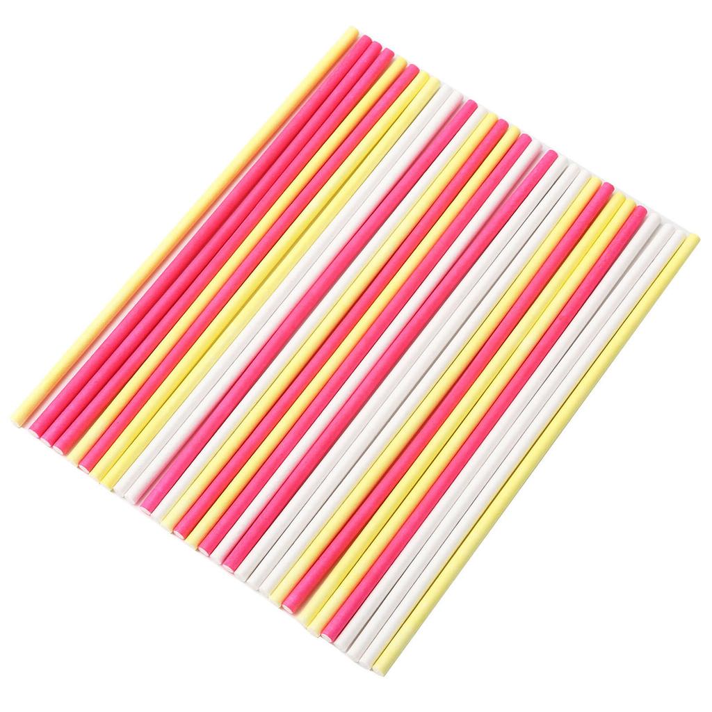 Lollipop Sticks Food Grade Paper Candy Cake Chocolates Stick DIY Baking Accessory30Pcs Colorful M