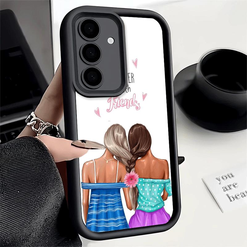 Phone Case for Samsung Galaxy S26 S25 Ultra S24 FE Best Friends Forever Girls Shell S23 Plus S22 + S21 S20 5G Soft Silicone Fund