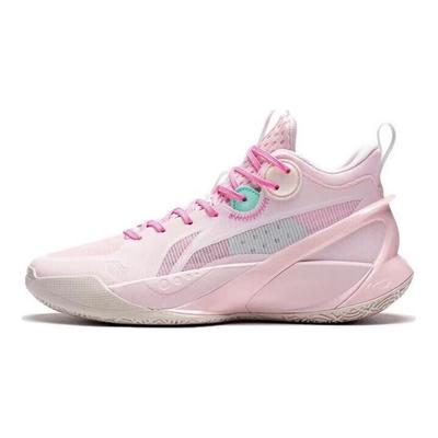 Li Ning Sonic 10 Youth Casual Versatile Breathable Shock Absorbing Durable Basketball Shoes Kids Sneaker Strawberry-Pink ABPT097-1