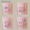 12pcs Sweet Girl Candy Color Love Star Shaped Hair Clip Daily Fashion Wearing Bangs Side Clips Perfect Tidying up Broken Hair