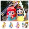 Cute Cartoon Castle Princess Keychain Pvc Action Figure Car Bag Pendant Wholesale Jg-y053