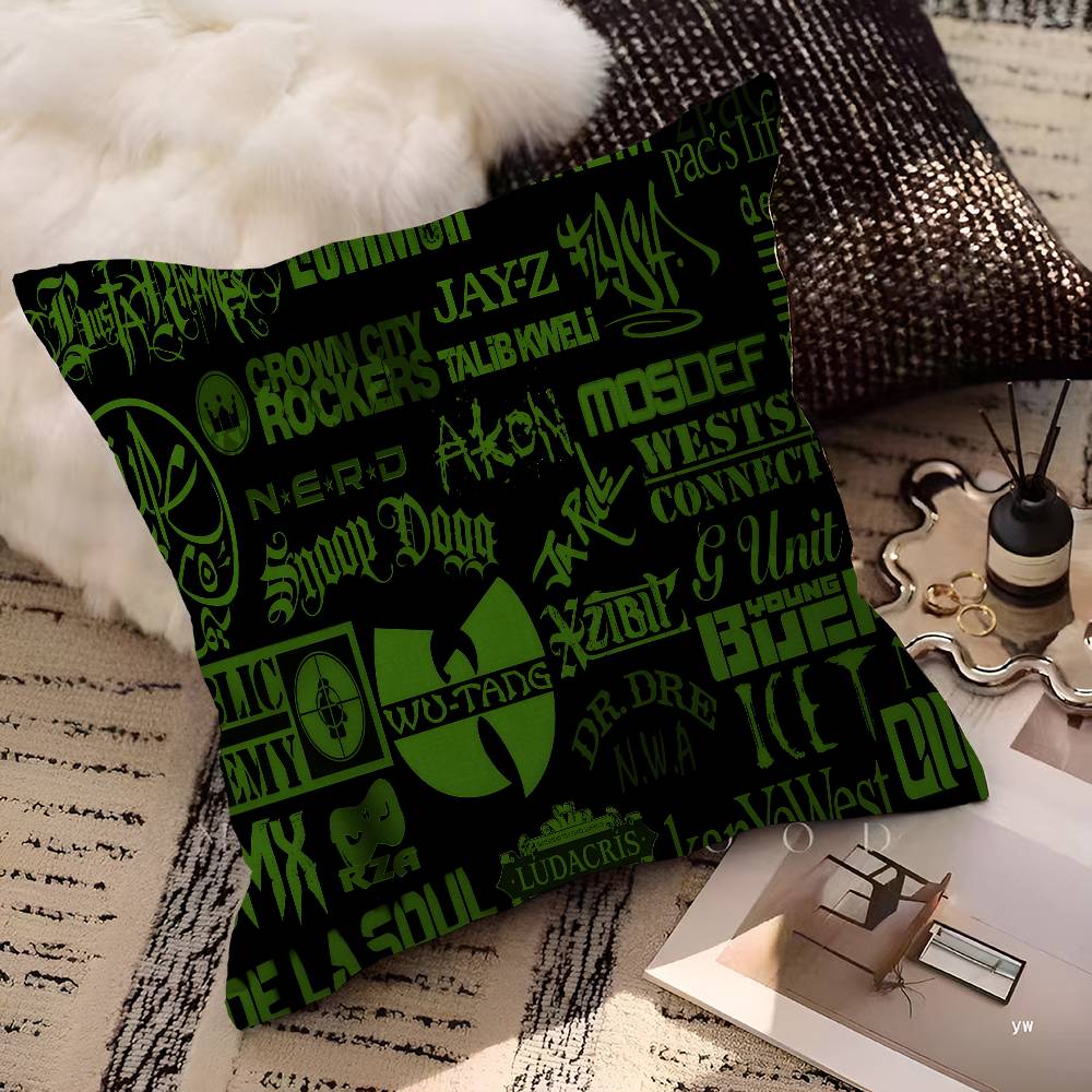 W-Wu-T-Tang C-Clan Group Cushion Cover Decorative Pillow Sofa Home Decor Case Pillow Cases