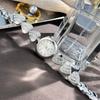 Fashion Heart-shaped Bracelet Ladies Watch Alloy Strap Rhinestone Inlaid Quartz Watch for Women Wristwatches Clock Montre Femme