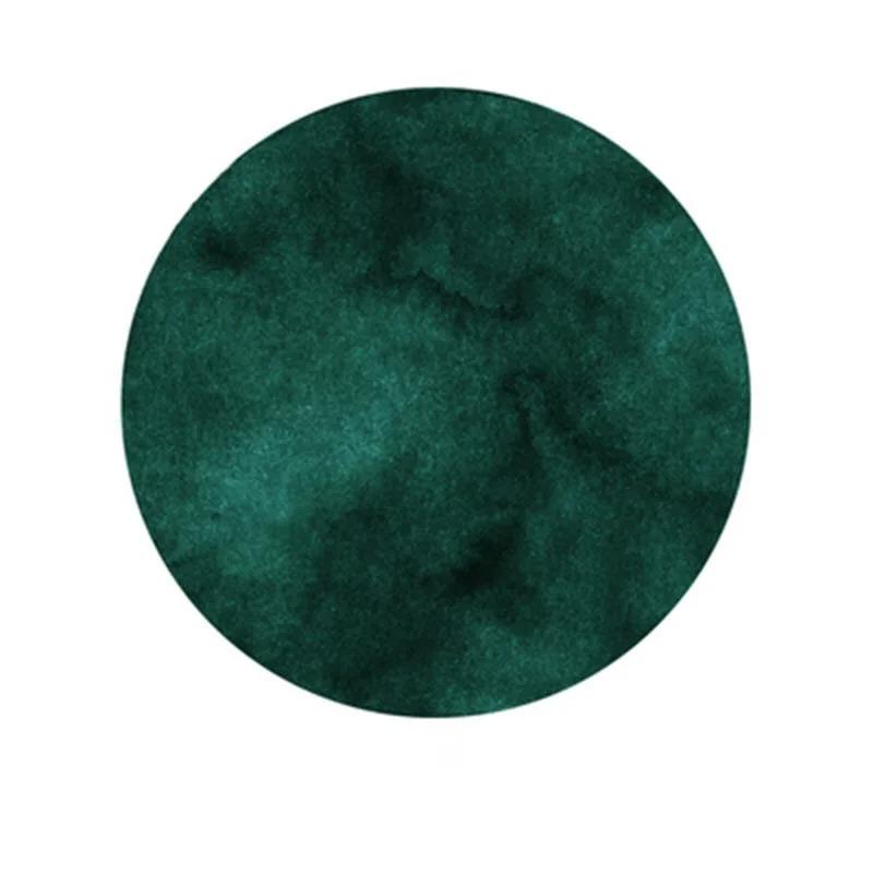 

Home Living Room Green Round Marble Pattern Carpet Bedroom Room Decoration Floor Mat 60cmx60cm