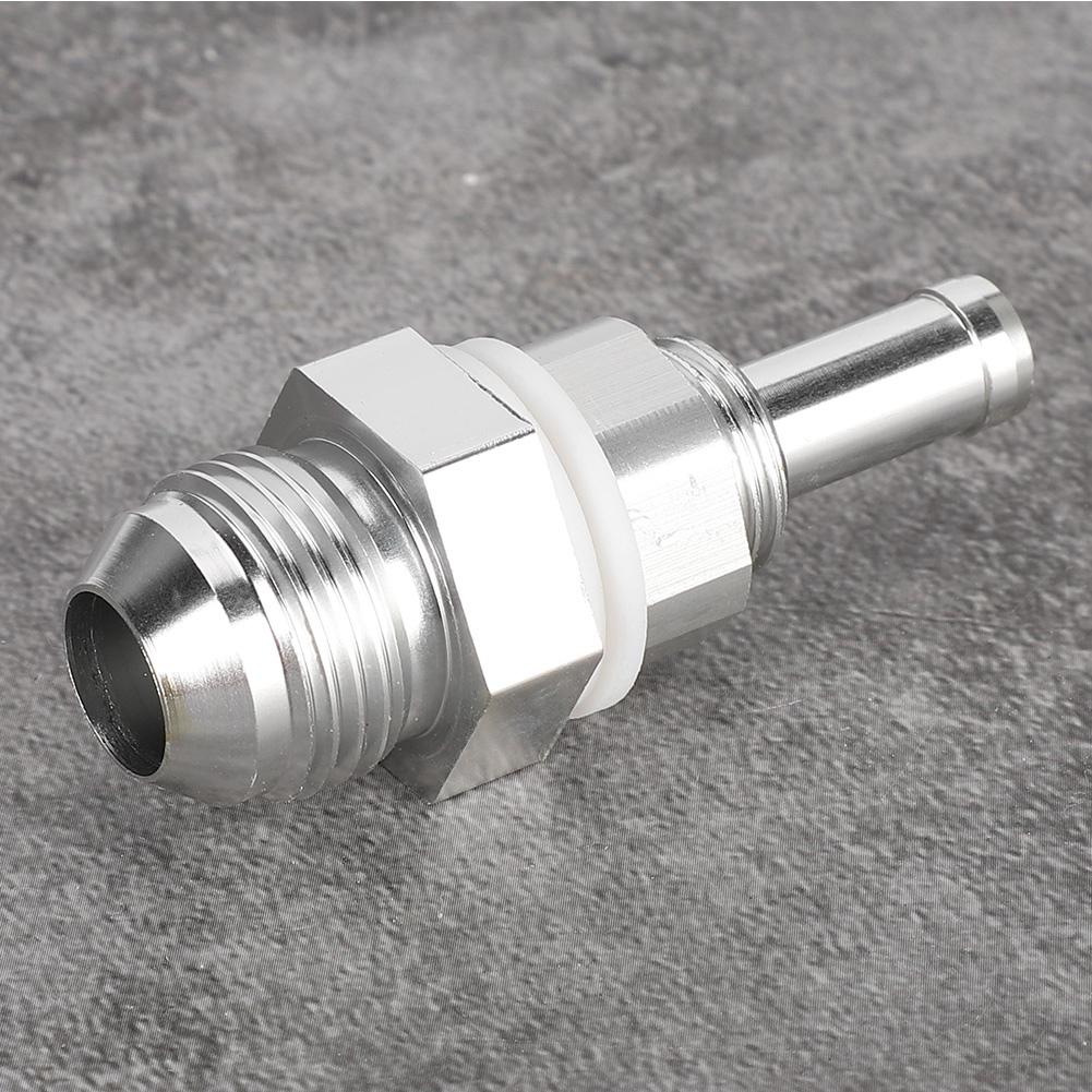 AN8 3 8 Flare Bulkhead Hose Barb Aluminum Alloy Universal Fuel Tank Fitting