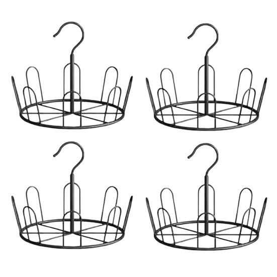 4Pcs Drying Storage Rack High Durability Shoes Organizer with Hook