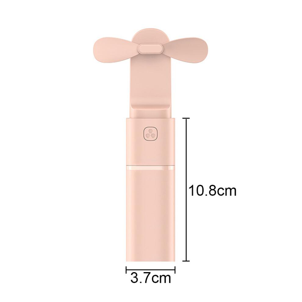 USB Rechargeable Handheld Fan, Portable Mini Fan with Foldable Design and Power Bank Function, Quiet Cooling Device with Adjustable Speed for Office
